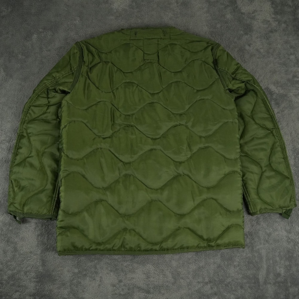 Mil-Tec M65 Jacket Liner Mens M Olive Green Quilted Military Style Button Up - Picture 3 of 6